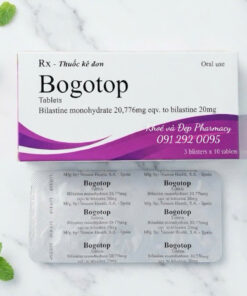 Bogotop (Bilastine 20mg) - Thuốc điều trị viêm da, ngứa, dị ứng, mề đay